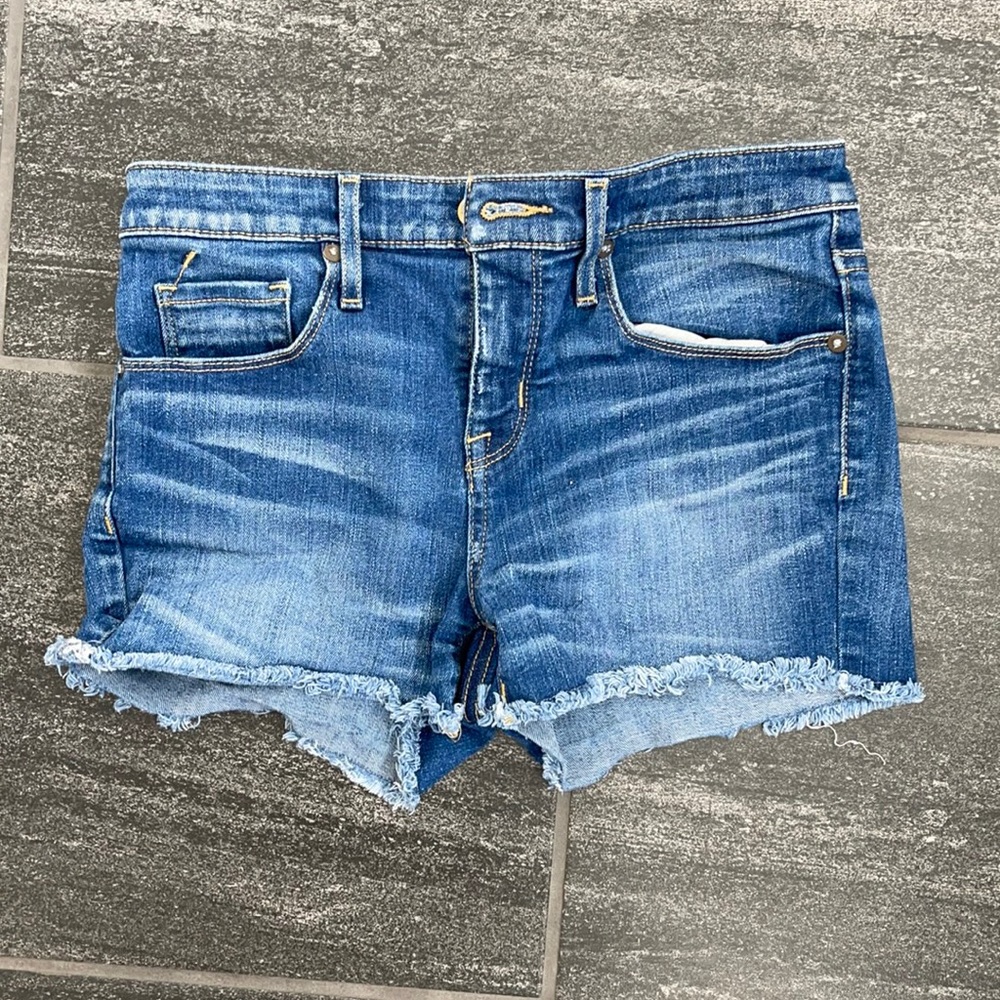 High Rise Denim Shorts